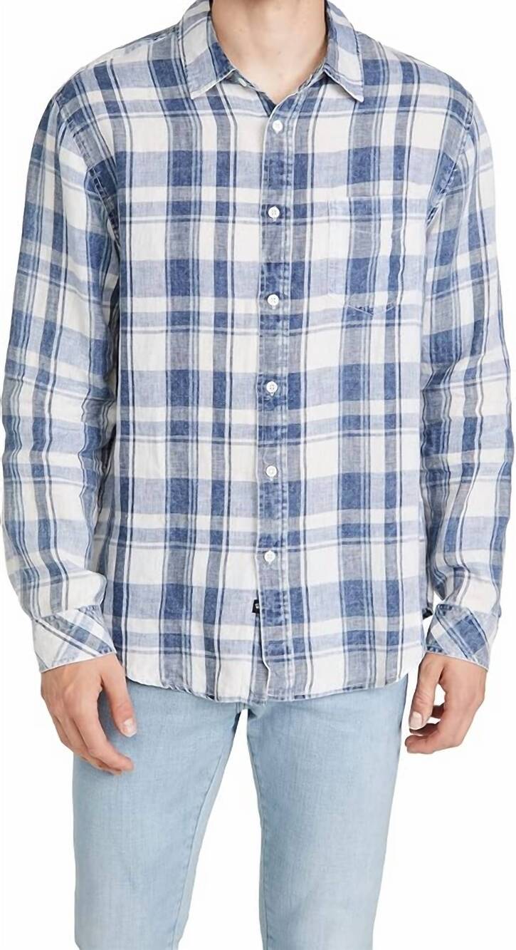 NEW RAILS havana shirt in indigo/white